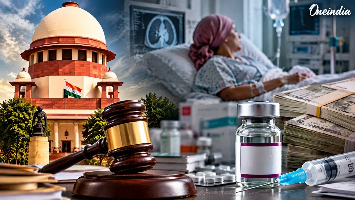 कैंसर का इंजेक्शन ₹11000 में, अस्पताल ने ₹1.30 लाख क्यों लिए? SC ने केंद्र से पूछा- पैसा कहां जाता है?