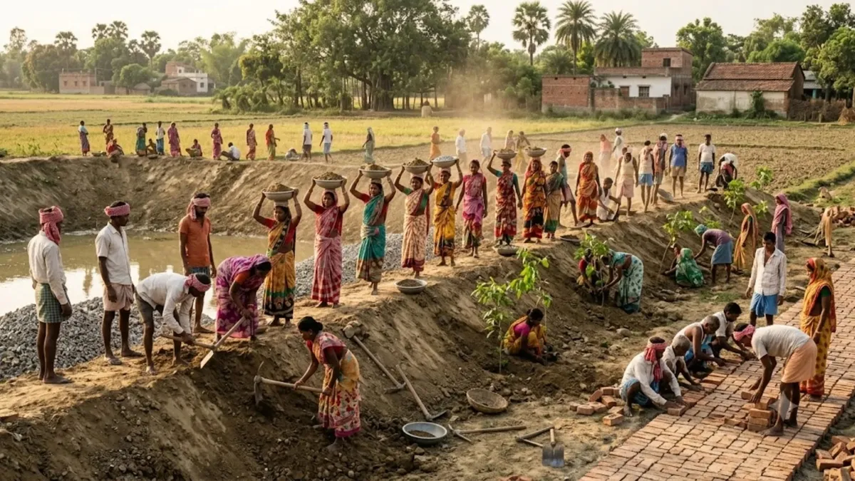 बिहार में वीबी-जी राम जी योजना से 3 महीने में 1.92 करोड़ मानव दिवस का सृजन, महिलाओं की हिस्सेदारी 57.86%