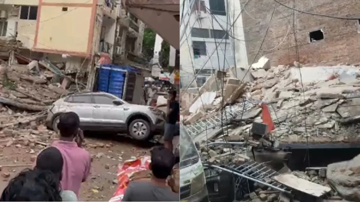 Delhi Building Collapse: Several Feared Trapped in Satya Niketan, One  Rescued as Search Operation Underway - Oneindia News