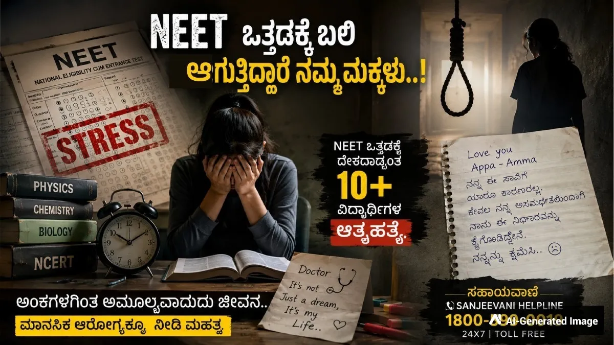 'NEET ಪೇಪರ್ ಲೀಕ್'ಗೆ ಬಲಿಯಾಯ್ತು 12 ಜೀವಗಳು: ಕರ್ನಾಟಕದ ಭಾಗ್ಯಶ್ರೀ, ಯೋಧನ ಪುತ್ರಿ ರಿಯಾ ಸೇರಿ ಹಲವರ ಆತ್ಮ*ಹತ್ಯೆ