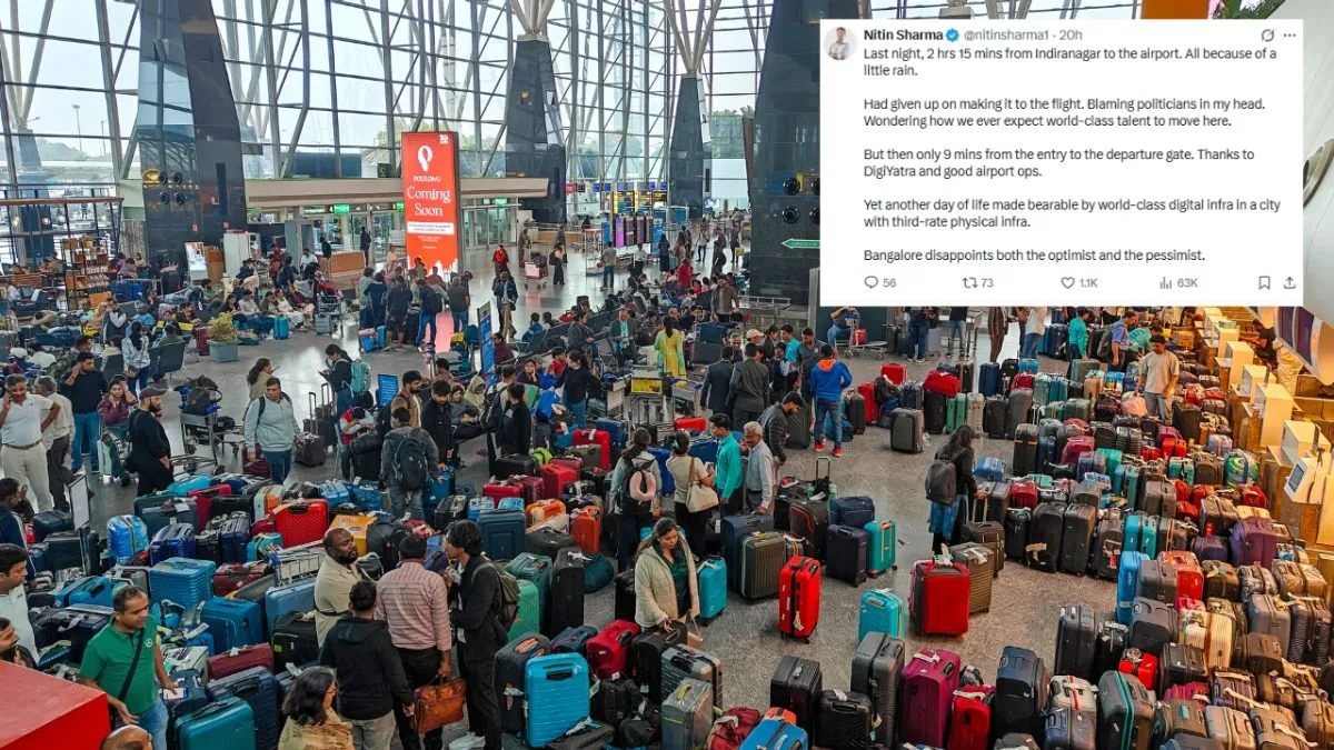Bengaluru Traffic: ಬೆಂಗಳೂರಿನ ವಿಚಿತ್ರ ಅನುಭವ ಹಂಚಿಕೊಂಡ ಟೆಕ್ಕಿ, ಬೆಂಗಳೂರು ವಿಮಾನ ನಿಲ್ದಾಣದ ಬಗ್ಗೆ ಚರ್ಚೆ