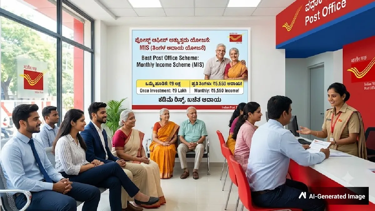ಒಮ್ಮೆ ಹೂಡಿಕೆ ಮಾಡಿದ್ರೆ ಸಾಕು: ಪೋಸ್ಟ್‌ ಆಫೀಸ್‌ ಸ್ಕೀಮ್‌ನಿಂದ ಪ್ರತಿ ತಿಂಗಳು ₹5,001 ಆದಾಯ!