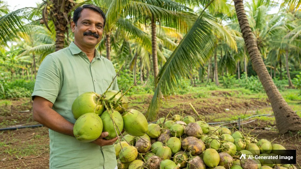 ತೆಂಗು ಕೃಷಿಯಲ್ಲಿ ಐತಿಹಾಸಿಕ ಸಾಧನೆ.. 14 ಲಕ್ಷ ರೂ.ಗೂ ಅಧಿಕ ಆದಾಯ ಗಳಿಸಿ ಮಾದರಿಯಾದ ರೈತನ ಯಶಸ್ಸಿನ ಸೀಕ್ರೆಟ್