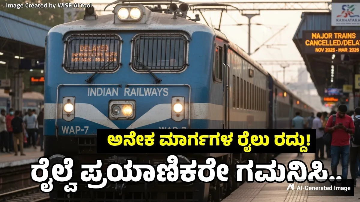 Karnataka Trains: ಭೂಕುಸಿತದಿಂದ ರೈಲುಗಳ ಸಂಚಾರ ಅಸ್ತವ್ಯಸ್ತ: ಹಲವು ರೈಲುಗಳು ರದ್ದು, ಮಾರ್ಗ ಬದಲಾವಣೆ