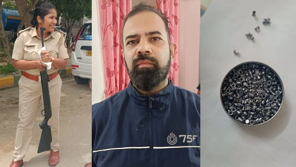 ಬೆಂಗಳೂರಲ್ಲಿ ಕಂಠಮಟ ಕುಡಿದ ಟೆಕ್ಕಿಯ ಪುಂಡಾಟ! 45 ನಿಮಿಷ ಏರ್ ಗನ್‌ನಿಂದ ಫೈರಿಂಗ್, ಬೆಚ್ಚಿಬಿದ್ದ ಸ್ಥಳೀಯರು