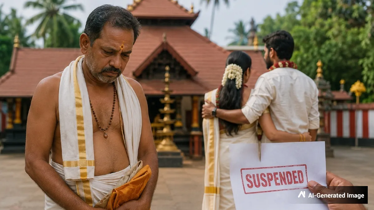ಮಗಳು ಅಂತರ್ಜಾತಿ ವಿವಾಹವಾಗಿದ್ದಕ್ಕೆ ಅರ್ಚಕ ತಂದೆ ಸಸ್ಪೆಂಡ್: ಮುಂದೇನಾಯ್ತು? ಇಲ್ಲಿದ ವಿವರ