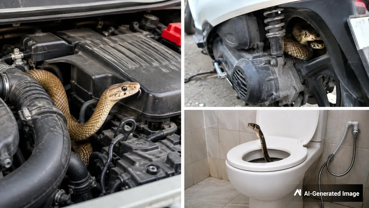 Snake: ಕಾರು, ಸ್ಕೂಟರ್, ಟಾಯ್ಲೆಟ್ ಒಳಗಡೆ ಹಾವು ಸೇರಿಕೊಳ್ಳುವುದೇಕೆ? ಇಲ್ಲಿದೆ ಅದರ ಹಿಂದಿನ ಕಾರಣ