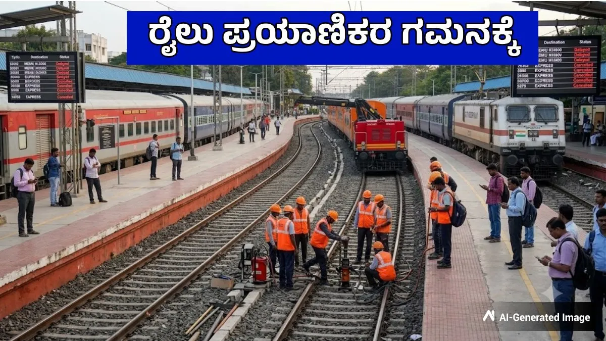 SWR: ಮೆಮು ರೈಲುಗಳ ಭಾಗಶಃ ಸಂಚಾರ ರದ್ದು, ಬೆಂಗಳೂರು ಎಕ್ಸ್‌ಪ್ರೆಸ್ ರೈಲುಗಳ ಸೇವೆ ವಿಳಂಬ, ವೇಳಾಪಟ್ಟಿ
