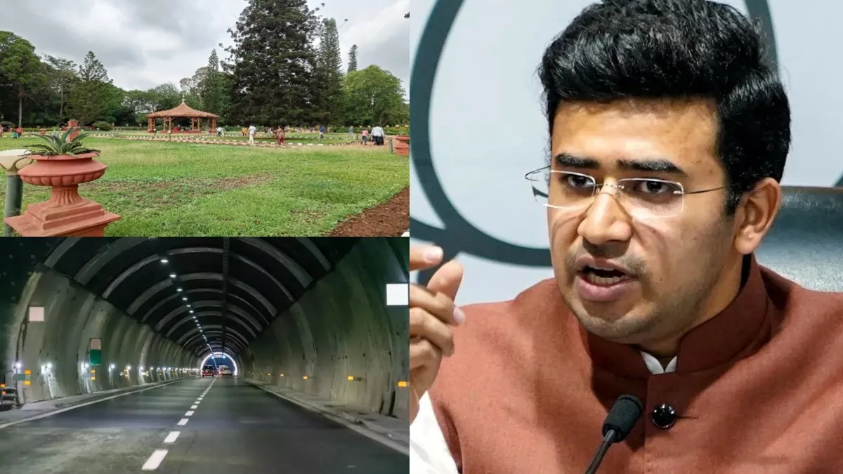 Tunnel Project: ಲಾಲ್‌ಬಾಗ್‌ನಲ್ಲಿ ತೇಜಸ್ವಿ ಸೂರ್ಯ ನೇತೃತ್ವದಲ್ಲಿ ಪ್ರತಿಭಟನೆ: ಟನಲ್ ವಿರುದ್ಧ ಹೋರಾಟದ ಎಚ್ಚರಿಕೆ