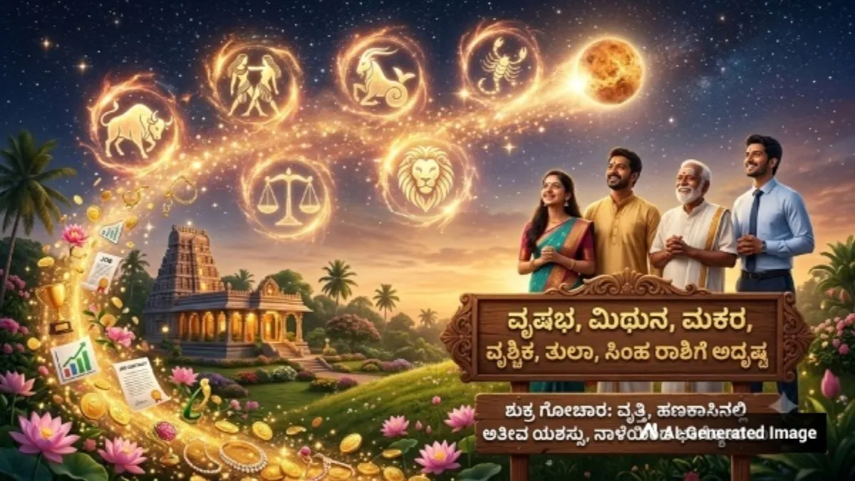 Venus Transit: ಸೆಪ್ಟೆಂಬರ್‌ ಆರಂಭದಲ್ಲಿಯೇ ಈ ರಾಶಿಯವರಿಗೆ ಶುಕ್ರದೆಸೆ : ಮಾಳವ್ಯ ಯೋಗದಿಂದ ಹೆಚ್ಚುವುದು ಲಕ್ಷ್ಮೀ ಕಟಾಕ್ಷ