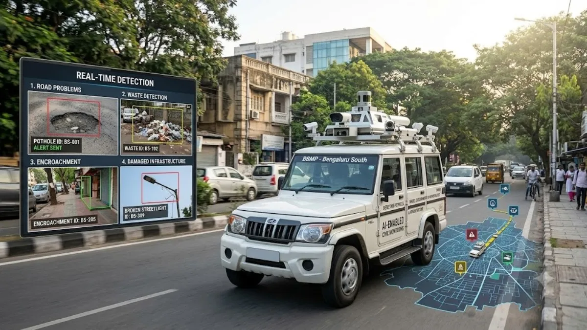 ಬೆಂಗಳೂರು ರಸ್ತೆ ಸಮಸ್ಯೆಗಳಿಗೆ AI ಪರಿಹಾರ: ಗುಂಡಿ, ಕಸ, ಒತ್ತುವರಿ ಪತ್ತೆಗೆ ಬರಲಿದೆ ಸ್ಮಾರ್ಟ್ ವಾಹನ