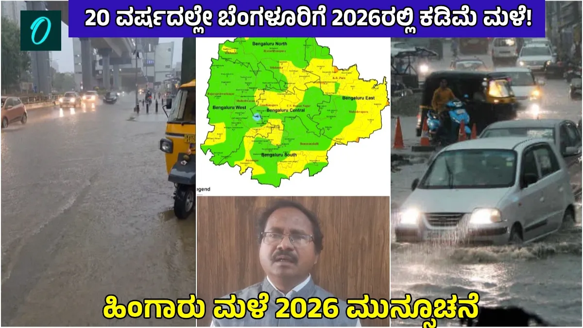 Bengaluru Rains: ಬೆಂಗಳೂರಿಗೆ 20 ವರ್ಷದ ಬಳಿಕ ಕಮ್ಮಿ ಮಳೆ! ಬೇಸಿಗೆಯಲ್ಲಿ 2-3°C ತಾಪಮಾನ ಏರಿಕೆ: ಐಎಂಡಿ ಎಚ್ಚರಿಕೆ