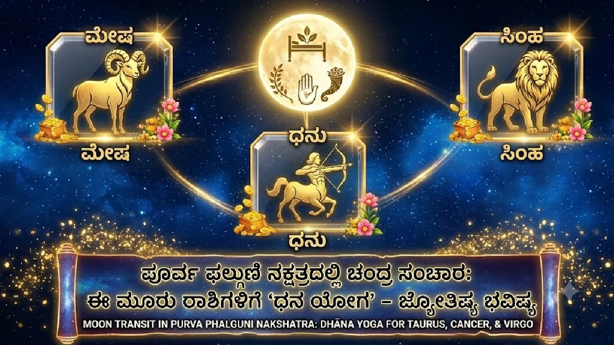 Chandra Gochara: ಇಂದಿನಿಂದ ಈ ರಾಶಿಯವರ ಭಾಗ್ಯೋದಯ: ಚಂದ್ರ ಸಂಚಾರದಿಂದ ಧನ ಯೋಗ, ಭರ್ಜರಿ ಯಶಸ್ಸು