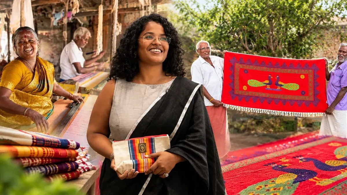 300 ವರ್ಷಗಳ ಹಳೆಯ ಜಮಕ್ಕಾಳಂ ನೇಕಾರಿಕೆ ಕಲೆಗೆ ಮರುಜೀವ ನೀಡಿದ 26ರ ಯುವತಿ