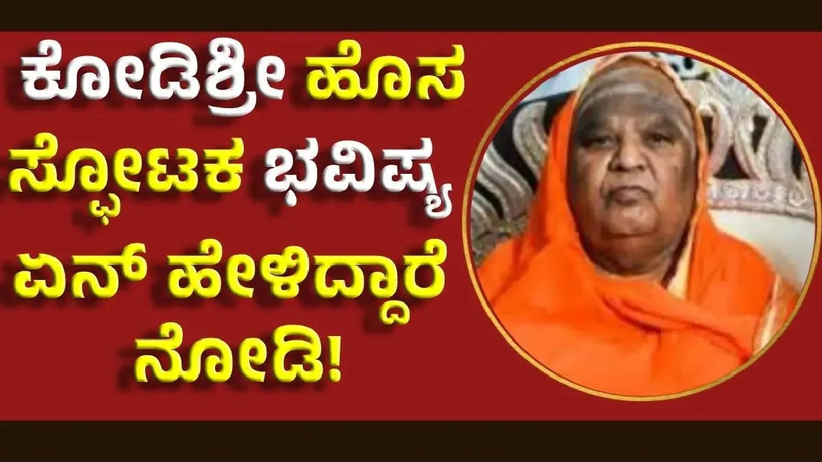 Kodi shree: ಕೋಡಿಶ್ರೀಗಳ ಶಾಕಿಂಗ್ ಭವಿಷ್ಯ: ದಕ್ಷಿಣ ಭಾರತದಲ್ಲಿ ಪ್ರವಾಹ,ಯುದ್ಧ; ಆಹಾರಕ್ಕೂ ಸಂಕಷ್ಟ?, ಮಳೆ ಬರುತ್ತಾ