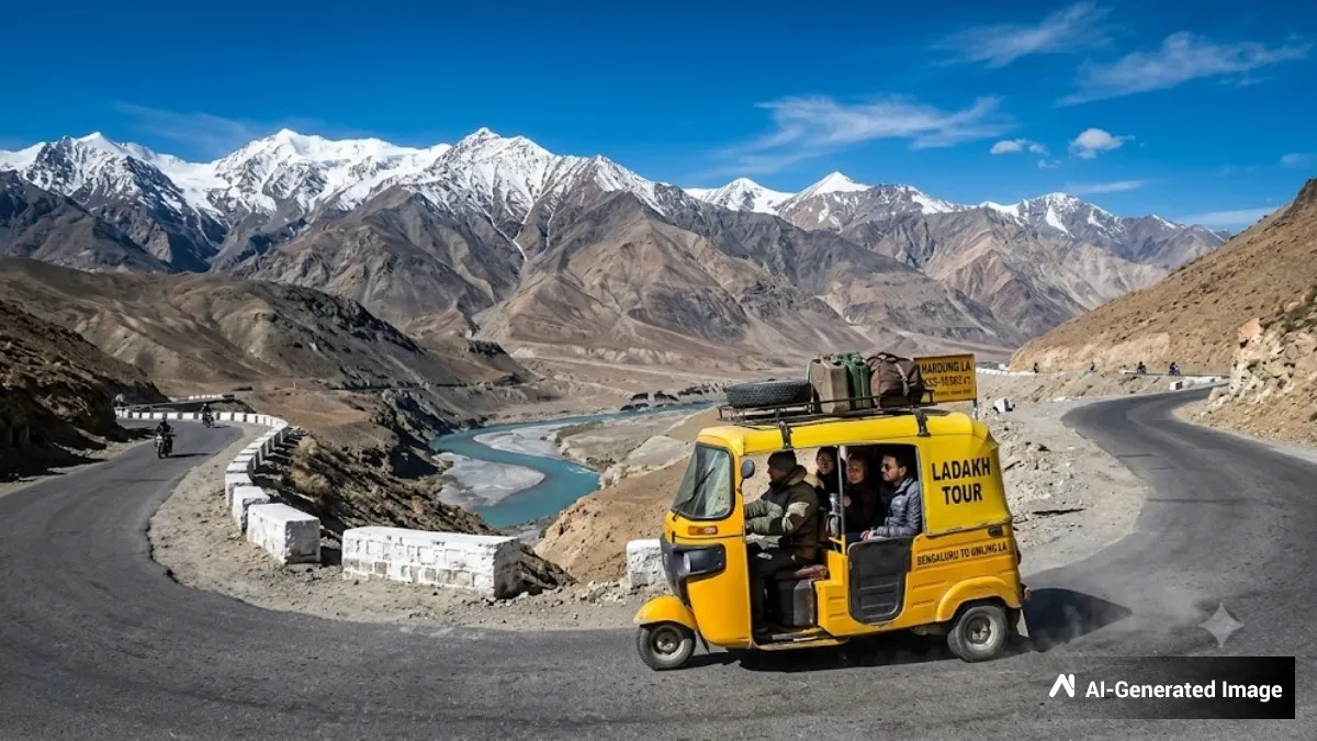 Ladakh Tour By Auto: ಬೆಂಗಳೂರು ಆಟೋ ಚಾಲಕನ ಅಚ್ಚರಿಯ ಸಾಧನೆ: ರಿಕ್ಷಾದಲ್ಲೇ 7,500 ಕಿ.ಮೀ ಸಾಗಿ ಲಡಾಖ್‌ಗೆ!