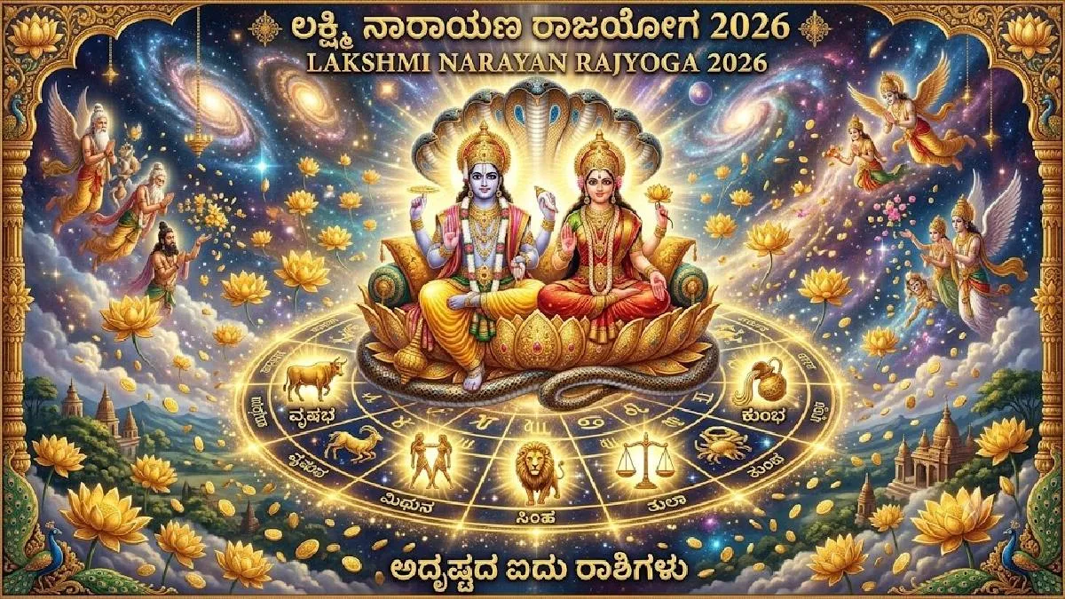 ಲಕ್ಷ್ಮೀ ನಾರಾಯಣ ಯೋಗ: 5 ರಾಶಿಯವರಿಗೆ ಸುವರ್ಣ ಸಮಯ! ಹೊಸ ಕೆಲಸ, ಉನ್ನತ ಸ್ಥಾನಮಾನದ ಅದೃಷ್ಟ