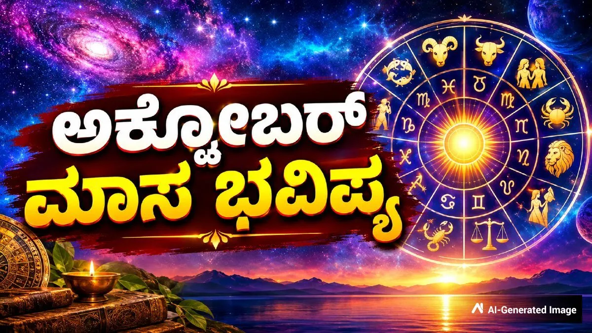 Monthly Horoscope: ಅಕ್ಟೋಬರ್‌ನಲ್ಲಿ ಈ ಐದು ರಾಶಿಯವರಿಗೆ ರಾಜಯೋಗ; ಈ ತಿಂಗಳು ನಿಮ್ಮ ಭವಿಷ್ಯ ಹೇಗಿದೆ ನೋಡಿ!
