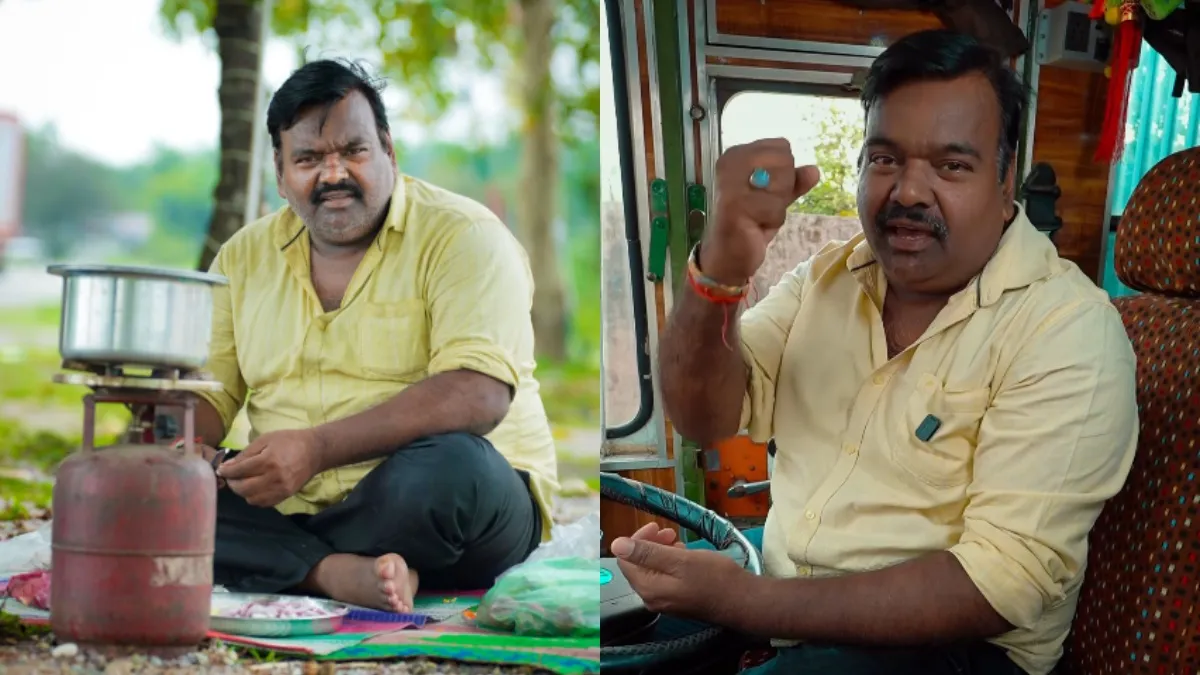 ರಸ್ತೆ ಬದಿಯಲ್ಲಿ ಅಡುಗೆ ಮಾಡುತ್ತಿದ್ದ ಲಾರಿ ಡ್ರೈವರ್ ಈಗ ಕೋಟ್ಯಧಿಪತಿ ಯೂಟ್ಯೂಬರ್: ಐಷಾರಾಮಿ ಟ್ರಕ್ ನಿರ್ಮಿಸಿದ ರಾಜೇಶ್ ರವಾನಿ
