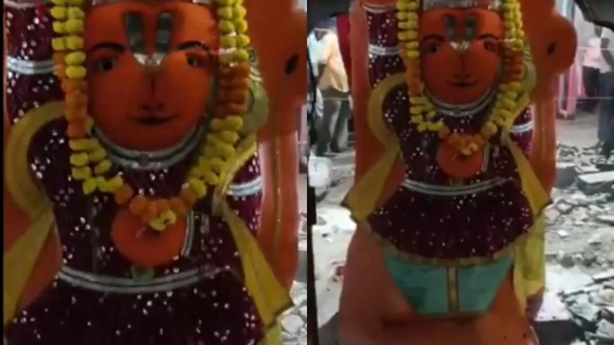 Ujjain Hanuman: ಕ್ರೇನ್, ಜೆಸಿಬಿ ಬಂದರೂ ಸ್ಥಳಾಂತರಕ್ಕೆ ಕದಲದ ಖಡೇ ಹನುಮಾನ್ ವಿಗ್ರಹ: ಮುಂದೇನು?