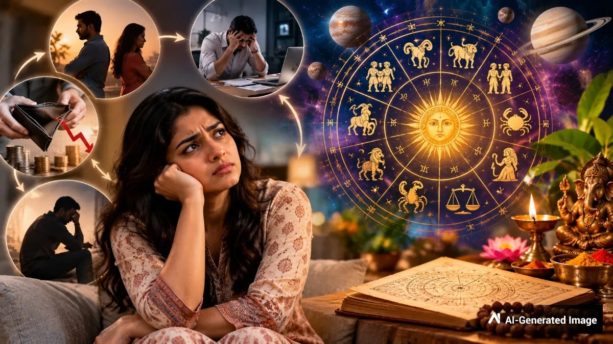 Astrology problems: ನಿಮ್ಮ ಜೀವನದಲ್ಲಿ ಒಂದೇ ಸಮಸ್ಯೆಗಳು ಮತ್ತೆ ಮತ್ತೆ ಬರುತ್ತಿವೆಯೇ? ಜ್ಯೋತಿಷ್ಯ ಹೇಳುವ ಕಾರಣ ಮತ್ತು ಪರಿಹಾರ