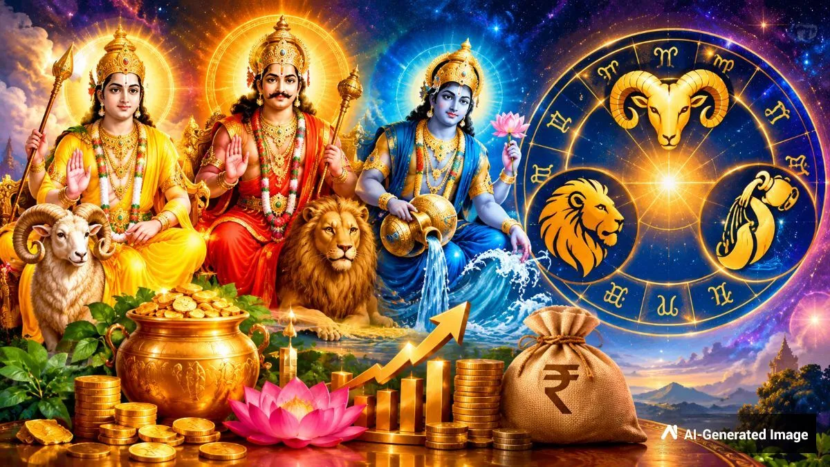 ಈ ಮೂರು ರಾಶಿಯವರಿಗೆ ಕೋಟೀಶ್ವರ ಯೋಗ : ಲಕ್ಷ್ಮೀ ಒಲಿಯುವ ಕಾಲ, ವಿದೇಶ ಪ್ರಯಾಣದ ಭಾಗ್ಯ