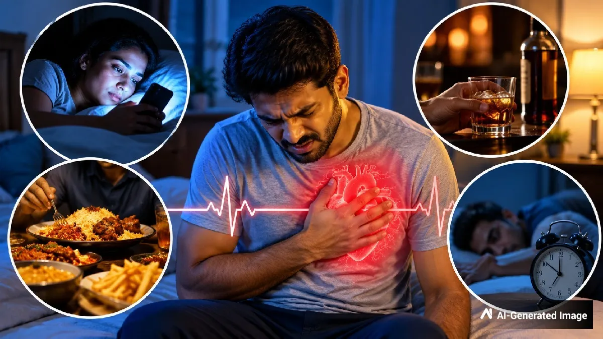 Heart Health : ರಾತ್ರಿ ಮಲಗುವ ಮುನ್ನ ಈ 4 ತಪ್ಪುಗಳನ್ನು ಮಾಡುತ್ತಿದ್ದೀರಾ? ಹೃದಯದ ಆರೋಗ್ಯಕ್ಕೆ ಅಪಾಯ!