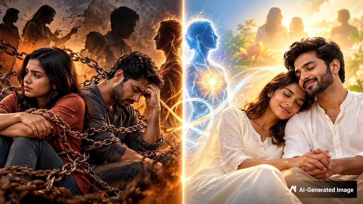 Karmic relationship: ಕರ್ಮ ಸಂಬಂಧವೇ ಬೇರೆ, ಸೋಲ್‌ಮೇಟ್ ಬಂಧವೇ ಬೇರೆ! ನಿಮ್ಮ ಸಂಬಂಧ ಯಾವುದು ತಿಳಿಯುವುದು ಹೇಗೆ?