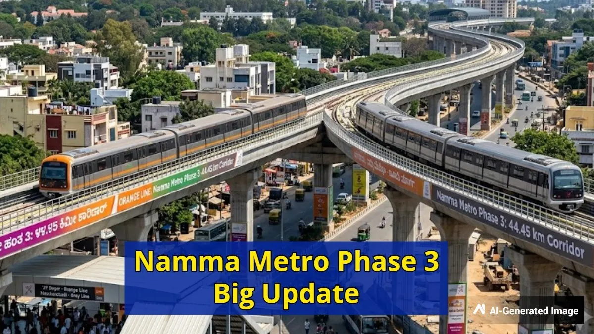Namma Metro Phase 3: 'ಆರೆಂಜ್‌, ಗ್ರೇ' ಲೈನ್‌ಗಾಗಿ 11 ಬಡಾವಣೆಗಳಲ್ಲಿ 1.44 ಲಕ್ಷ ಚ.ಅಡಿ ಭೂಸ್ವಾಧೀನ, ಅಪ್ಡೇಟ್ಸ್