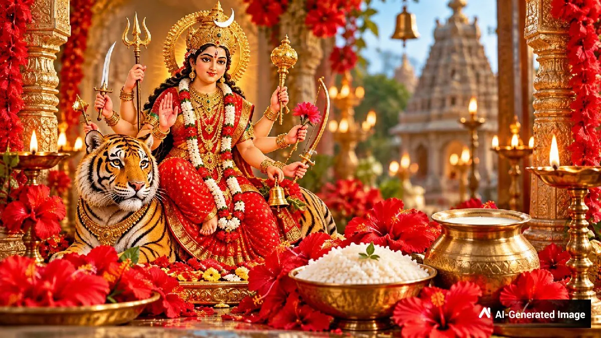 ನವರಾತ್ರಿ 3ನೇ ದಿನ: ಶಕ್ತಿ, ಧೈರ್ಯದ ಸಂಕೇತ ಚಂದ್ರಘಂಟಾ ದೇವಿಗೆ ನೇವೈದ್ಯ ಕ್ಷೀರಾನ್ನ ಮಾಡೋದು ಹೇಗೆ?