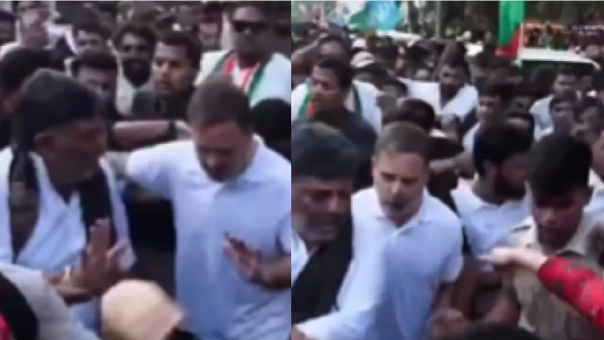 Rahul Gandhi: ಮುಖ್ಯಮಂತ್ರಿ ಡಿ.ಕೆ ಶಿವಕುಮಾರ್‌ನ ಸೈಡ್‌ಗೆ ತಳ್ಳಿದ್ರಾ ರಾಹುಲ್; ಕನ್ನಡಿಗರ ಆಕ್ರೋಶ, ಇಲ್ಲಿದೆ ವೈರಲ್ ವಿಡಿಯೋ