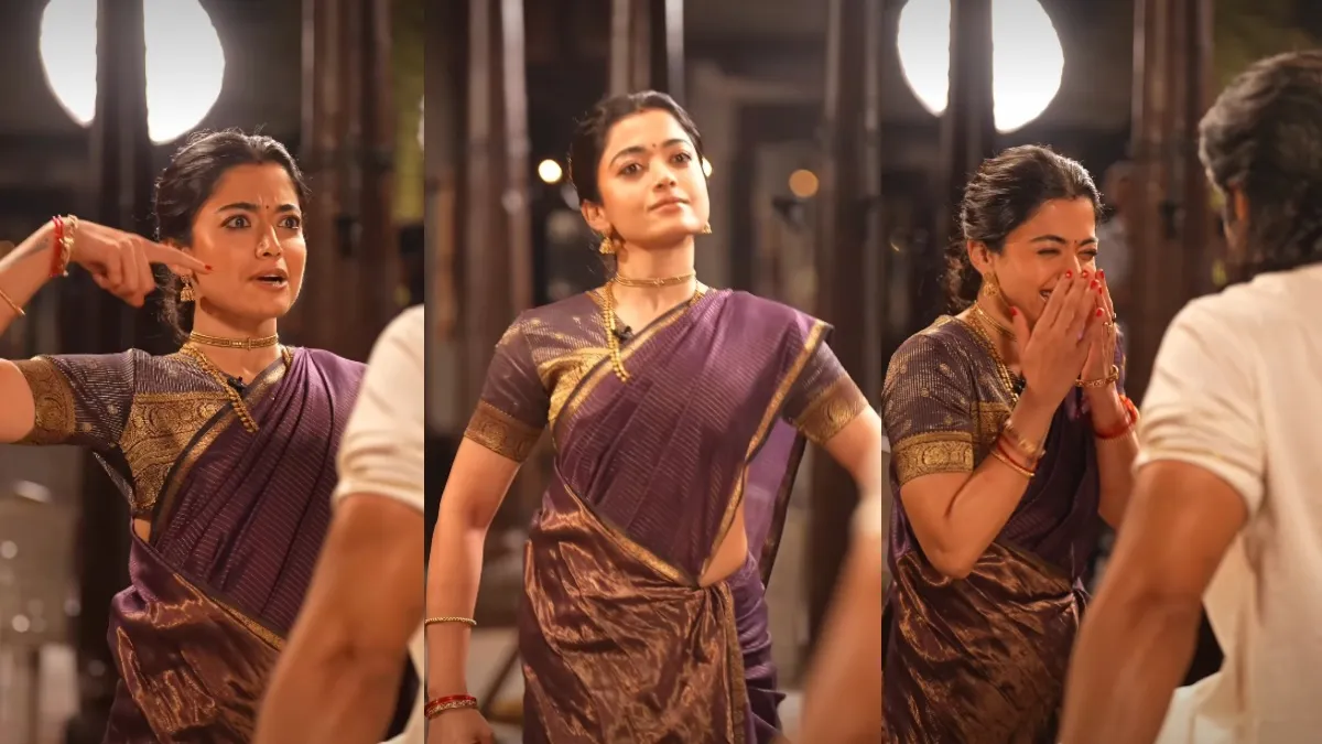 ಪತಿ ವಿಜಯ್ ಡೈಲಾಗ್ ಹೊಡೆದು ನಾಚಿನೀರಾದ ರಶ್ಮಿಕಾ: ಹೆಂಡತಿಯನ್ನಾ 'ಕ್ಯೂಟ್ ಸ್ಯಾವೇಜ್' ಎಂದ ರಣಬಲಿ ನಟ
