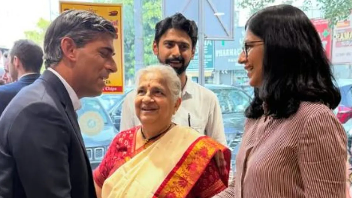 ರಾಜಧಾನಿಗೆ ಬಂದು ಅತ್ತೆ ಸುಧಾ ಮೂರ್ತಿ ಜೊತೆ ಸ್ವೀಟ್ ಸವಿದ ಅಳಿಯ, ಬ್ರಿಟನ್‌ ಮಾಜಿ ಪ್ರಧಾನಿ ರಿಷಿ ಸುನಕ್: ಭಾರಿ ವೈರಲ್