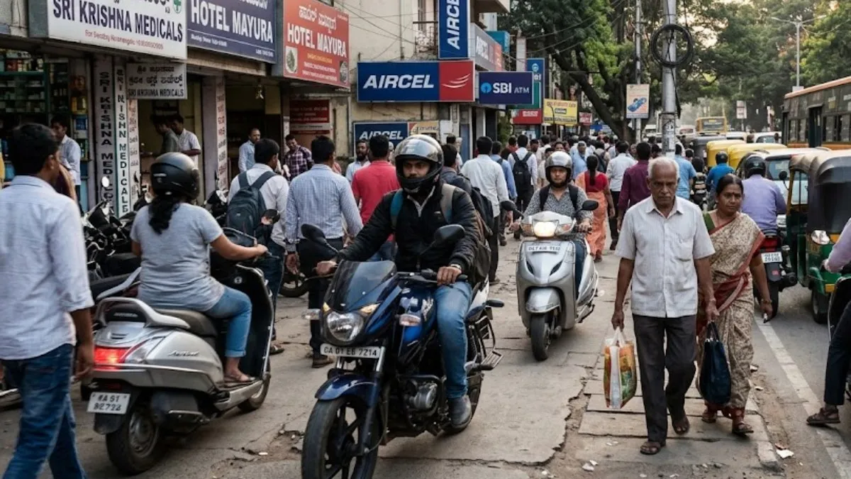 Bengaluru footpaths remain chaotic despite ₹5,000 fines for encroachments