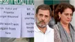 Have Rahul And Priyanka Forgotten Wayanad Rebel Posters Spark High Drama At Congress Office