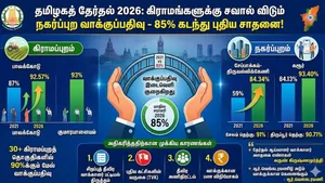 தமிழகத் தேர்தல் 2026: கிராமங்களுக்கு சவால் விடும் நகர்ப்புற வாக்குப்பதிவு! டிரெண்ட் மாறியது ஏன்?