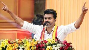 “மாயாஜாலக் கணக்குகள் சாதாரண வெகுஜன மக்களால் உடைத்து நொறுக்கப்பட்டுள்ளன” - குஷியாக வந்த விஜய்!