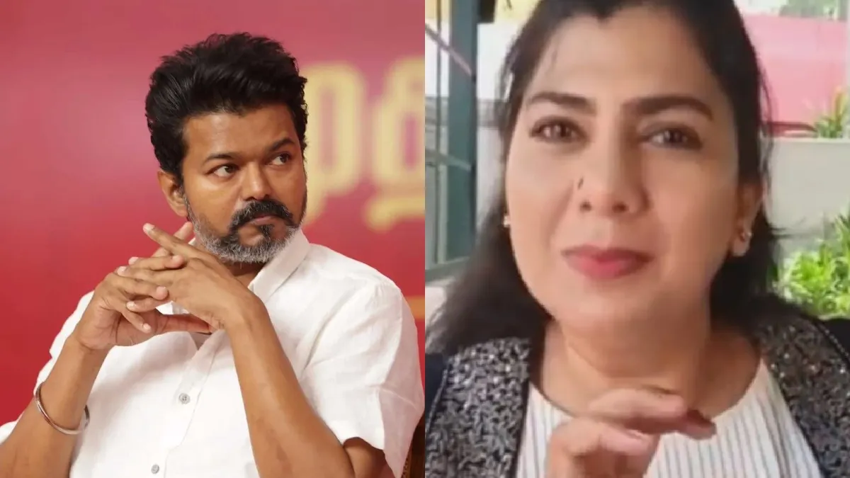 அரசியல் மாற்றம்.. விஜய்க்கு எதிராக நடிகை சொர்ணமால்யா வெளியிட்ட அதிரடி வீடியோ! சொன்ன காரணம் தான் ஹைலைட்