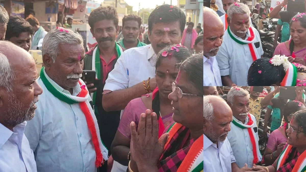 "எங்கிட்ட 300 ஓட்டு இருக்கு"..விசிக வேட்பாளரை காலில் விழுந்து மன்னிப்பு கேட்க வைத்த காங்கிரஸ் நிர்வாகி.. சர்ச்சை