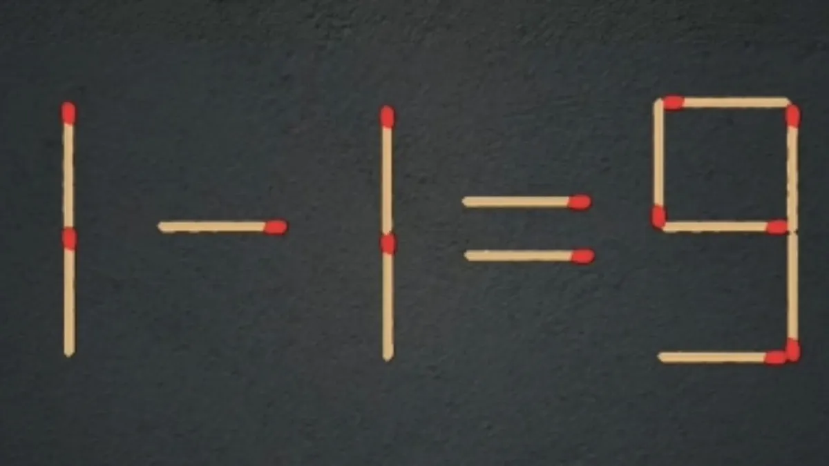 2 வத்திக்குச்சியை மட்டுமே நகர்த்தி தவறான equation-ஐ சரி செய்யுங்கள் பார்க்கலாம்! 17 வினாடிகள் டைம்!