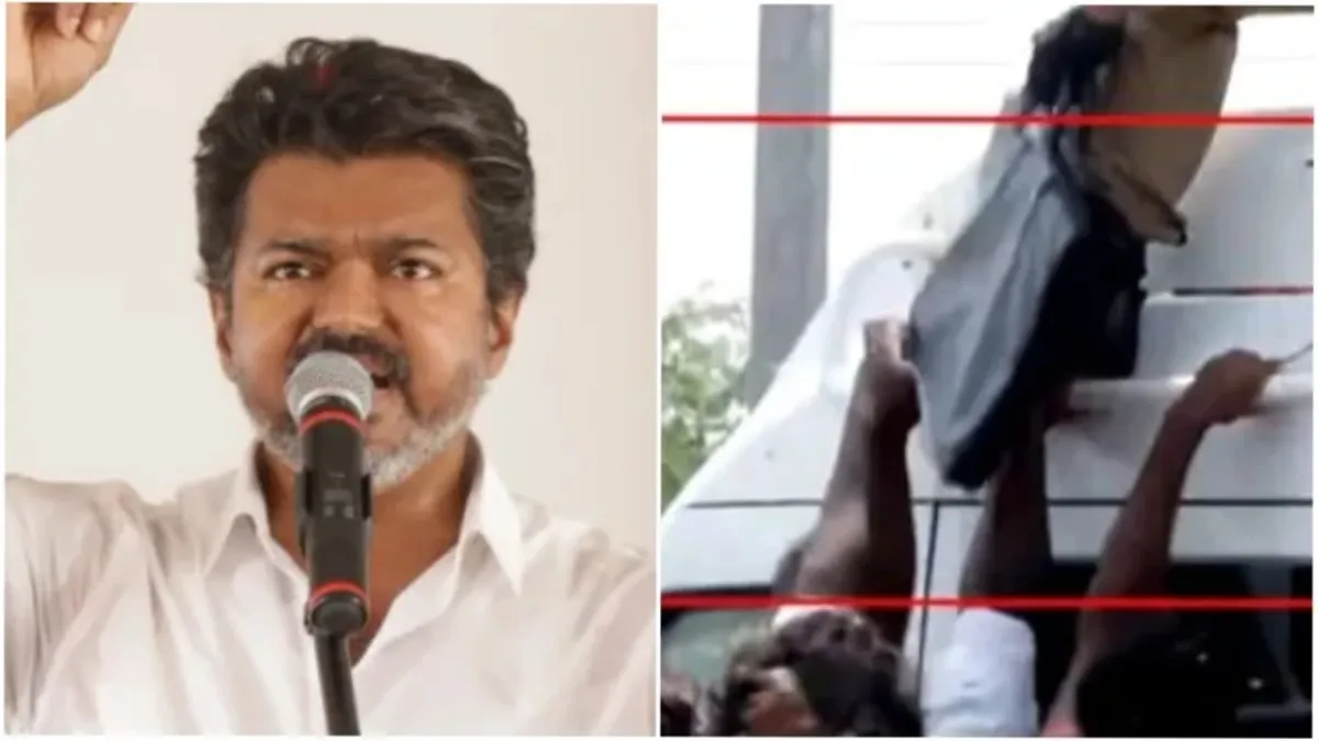 தொண்டர்கள் கையை மிதிக்கும் பவுன்சர்கள்.. உணர்ச்சிவசப்பட்டுட்டாங்ளாம்! புது விளக்கம் கொடுத்த சிடிஆர்!