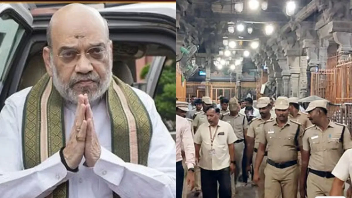 மனமுருகி வேண்டிய அமித்ஷா.. திருவண்ணாமலை அண்ணாமலையார் கோவிலில் சாமி தரிசனம்