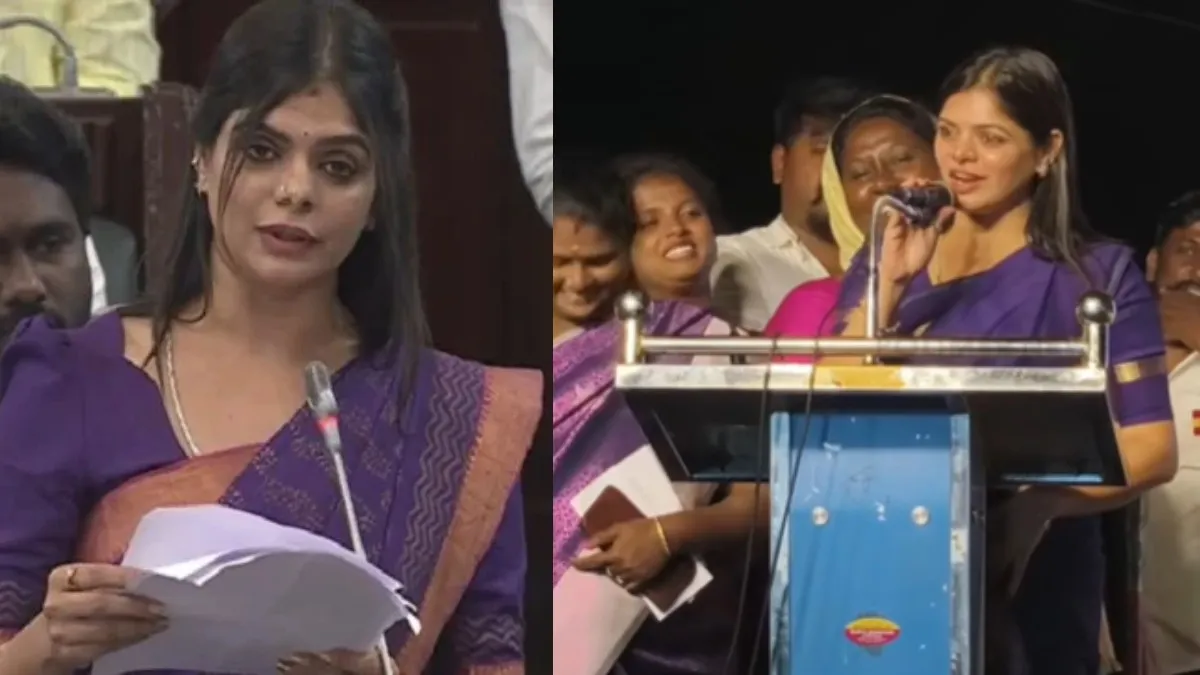 ’மன்மத வணக்கம்..’ டிரோல் ஆனாலும் பராவயில்லையாம்! தவெக எம்எல்ஏ கனிமொழி பேச்சை பாருங்க
