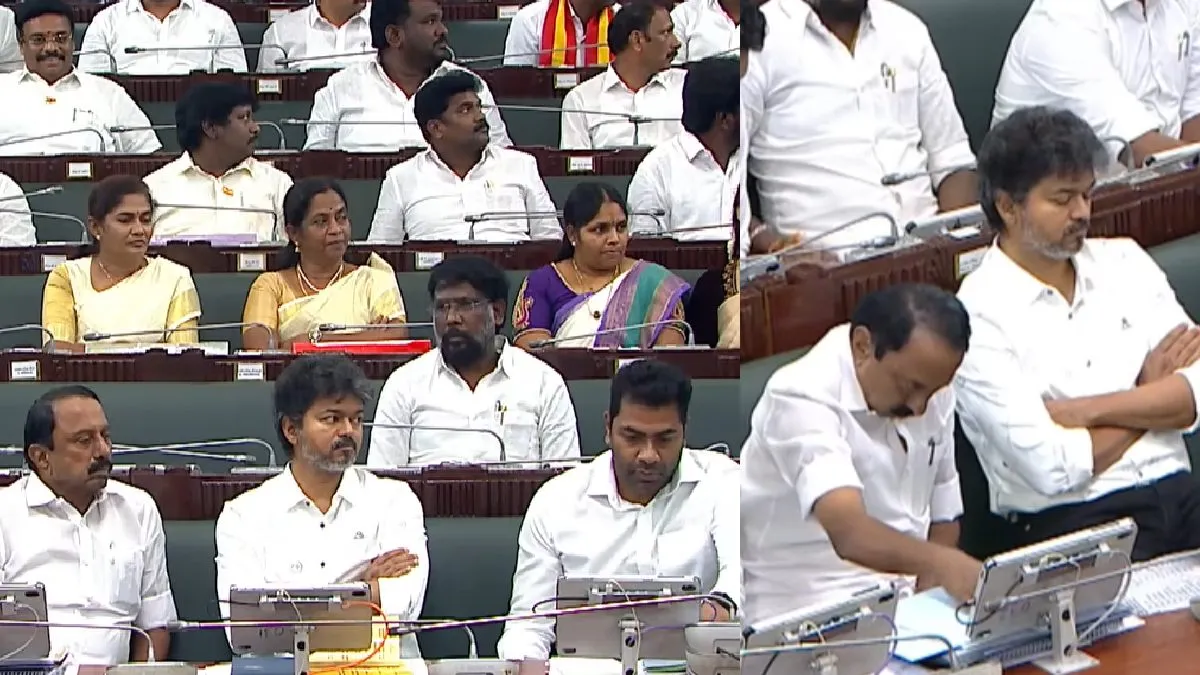 சட்டசபையில் திடீரென இடத்தை மாற்றிய முதல்வர் விஜய்! ஆதவ் அர்ஜுனா, செங்கோட்டையன் அருகே அமர்ந்தார்