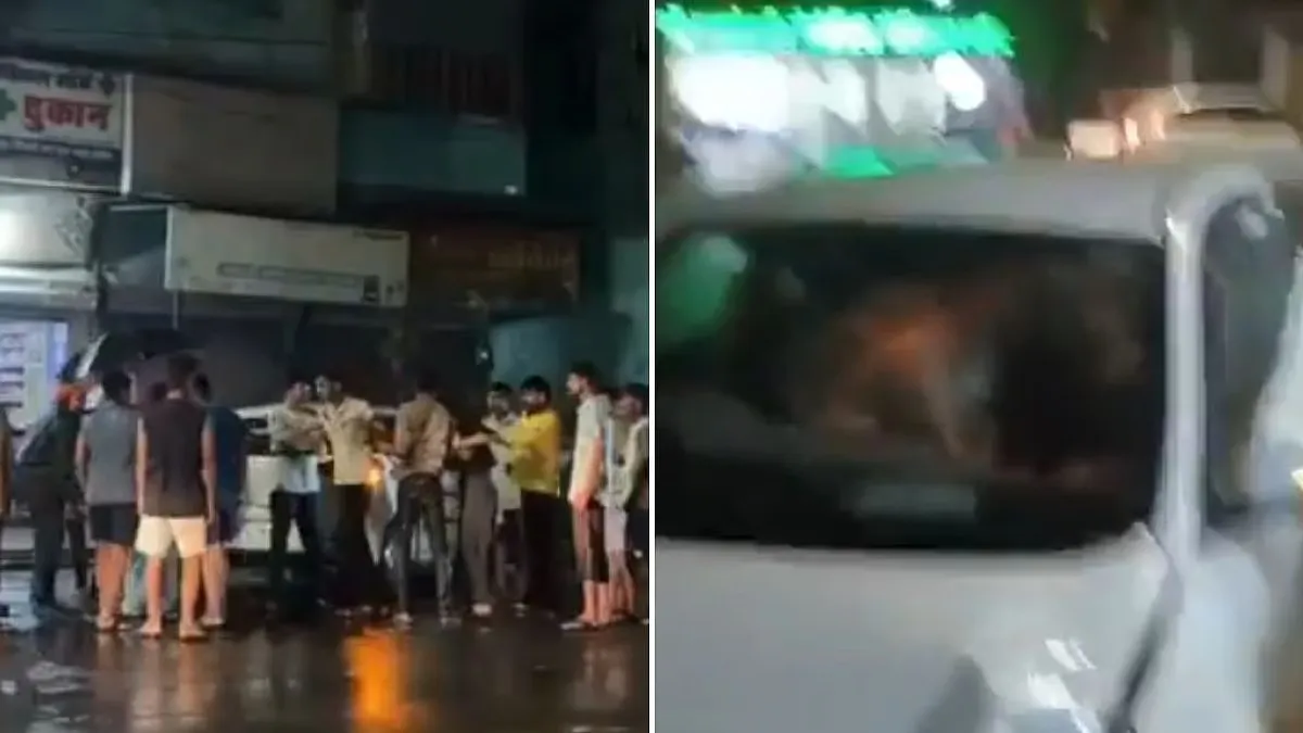 நடுரோட்டில் காருக்குள் காதல் ஜோடி உல்லாசம்.. வெளியே இழுத்து தர்ம அடி கொடுத்த மக்கள்!