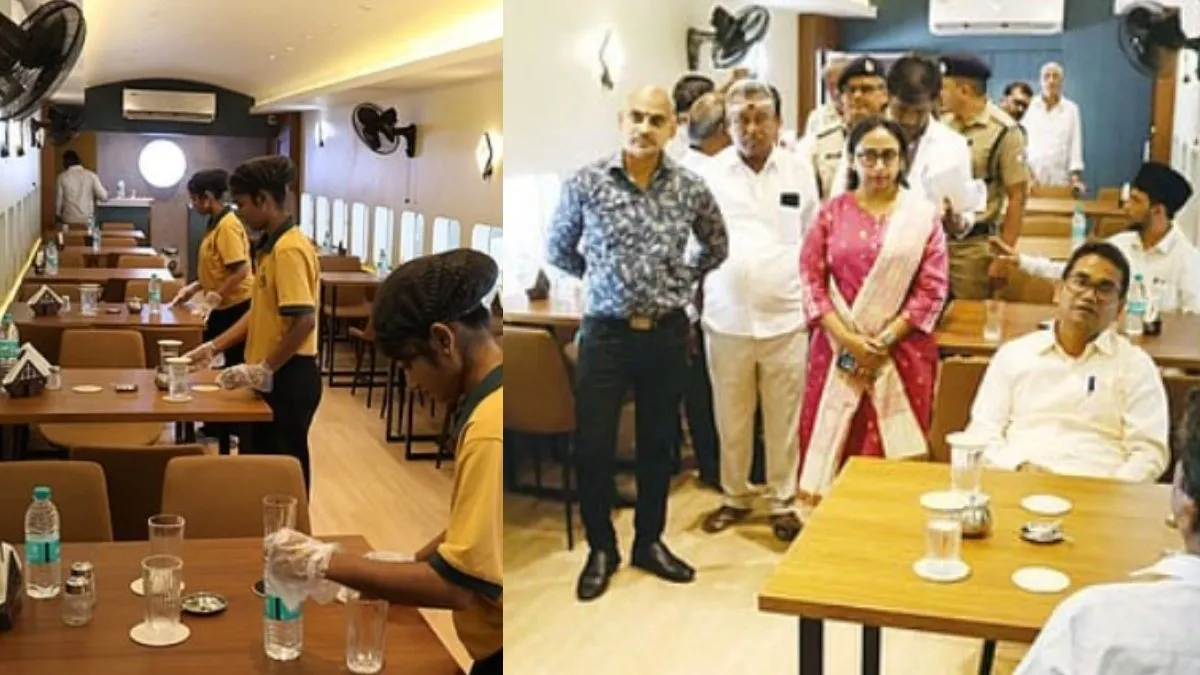 சேலம் அயோத்தியாப்பட்டணம் ரயில் பெட்டிக்குள் ஜாலியான அனுபவம்.. ஹாயா உட்கார்ந்து சாப்பிட சூப்பர் வழி