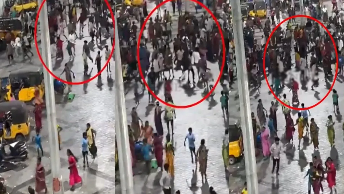 சென்னையில் கத்தி, அரிவாளுடன் விரட்டி விரட்டி தாக்குதல்.. அலறியடித்து ஓடிய மக்கள்! பகீர் வீடியோ
