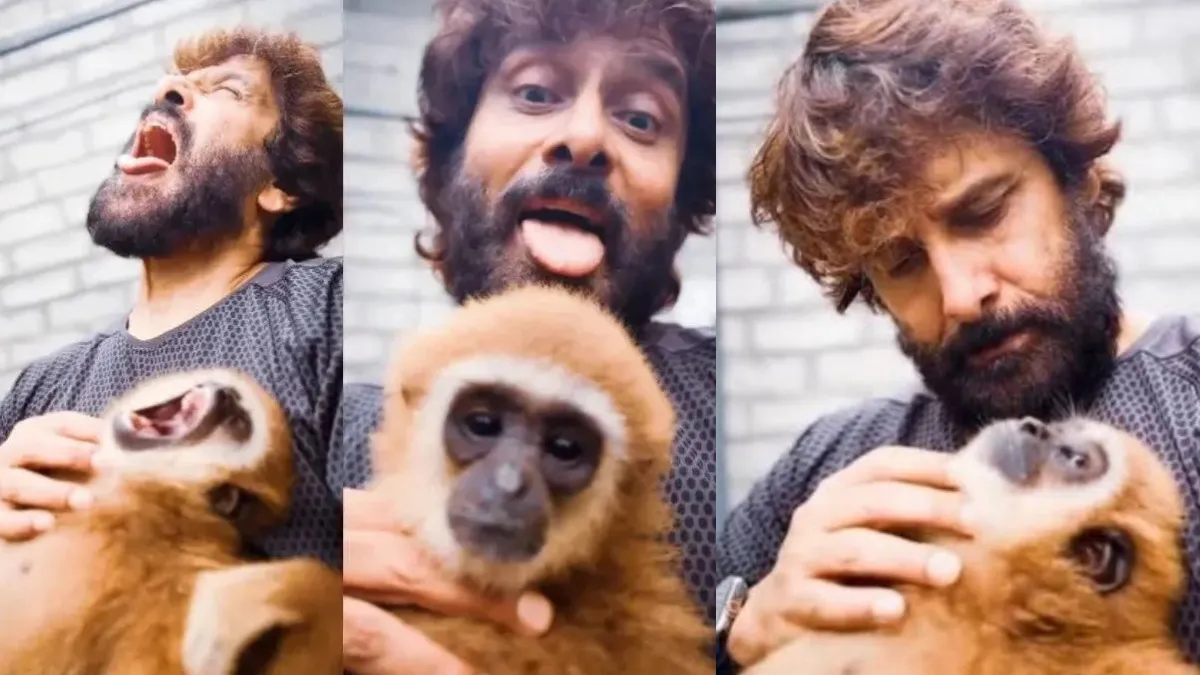 குரங்குடன் வீடியோ.. நடிகர் விக்ரமிடம் வனத்துறையினர் தீவிர விசாரணை! விஷயம் பெருசாகுது!