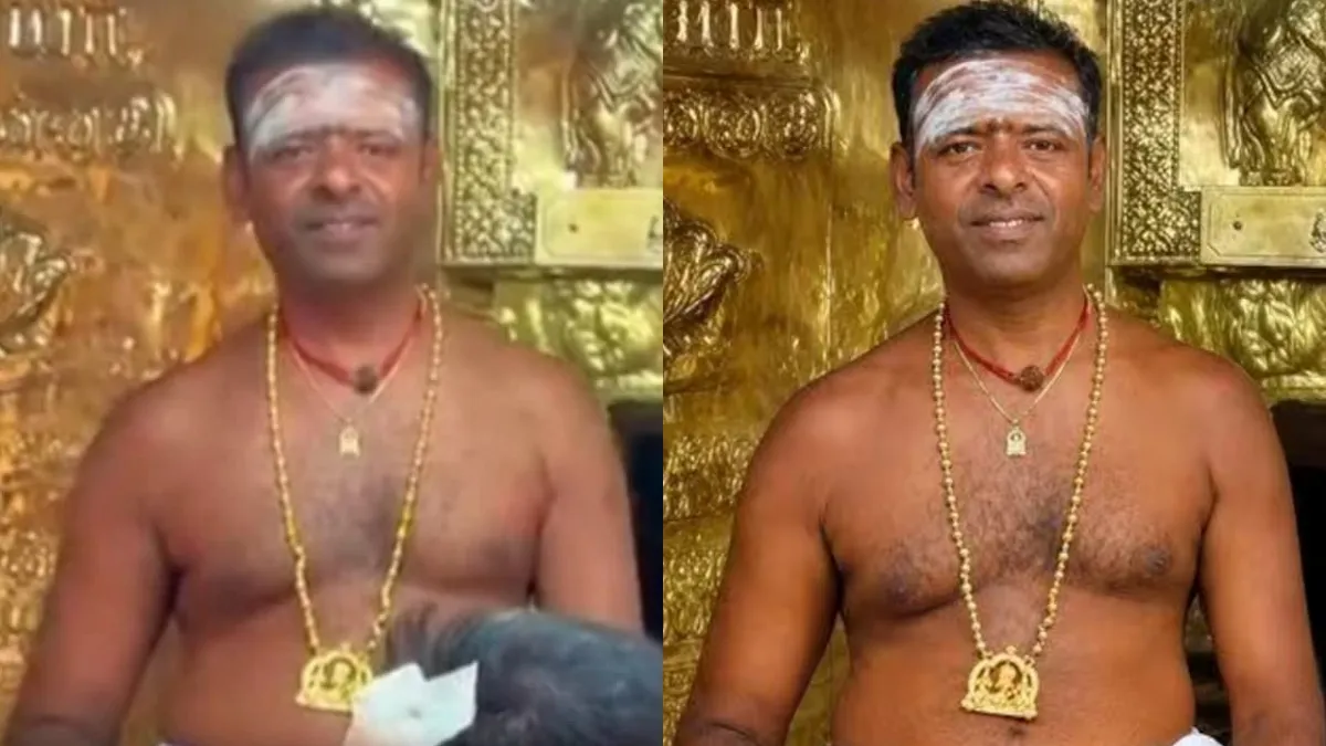 திருநெல்வேலி சொரிமுத்து அய்யனார் கோவில் பூசாரி! ஐம்பொன் நகையை மாட்டி கெத்து காட்டினாரே? இப்ப பாருங்க