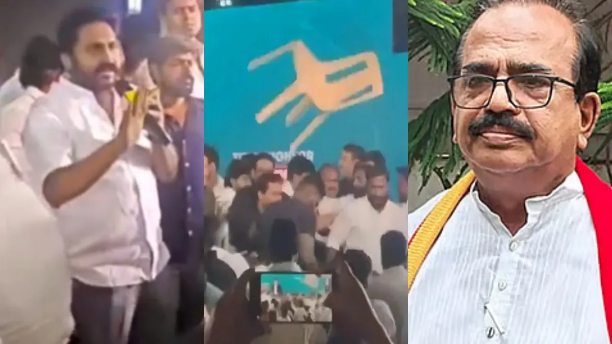 நாஞ்சில் சம்பத் பேசியது என்ன.. தலையில் எறியப்பட்ட இருக்கை.. திமுகவின் ராஜீவ் காந்தி விளக்கம்